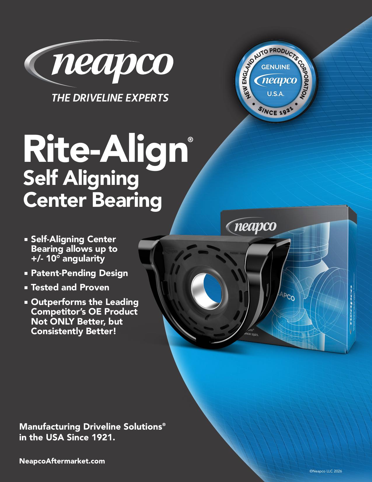 Rite-Align Self Aligning Center Bearing