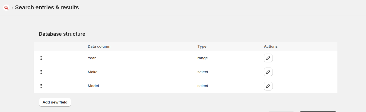 Database Structure