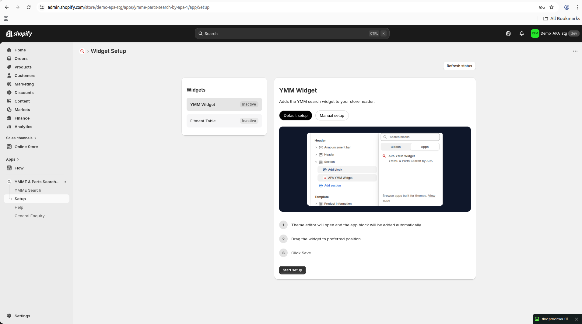 YMM Default Setup Screenshot